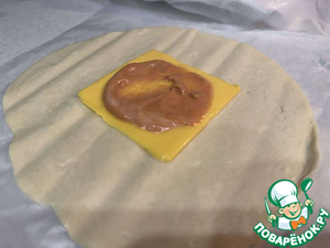 Закрытый бургер в лепешке роти Закрытый бургер в лепешке роти