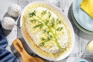 Салат Мимоза с сайрой Салат Мимоза с сайрой