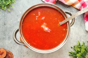 Борщ со свеклой