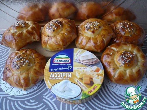 Булочки с плавленым сыром "Ассорти"