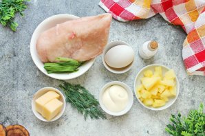 Салат с ананасами Салат с ананасами