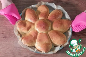 Сдобный разборный пирог с яблоками