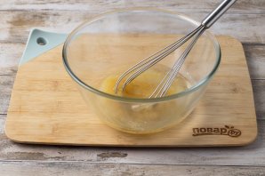 Кекс с яблоками и какао