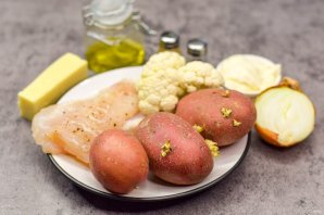 Минтай с картошкой в майонезе Минтай с картошкой в майонезе