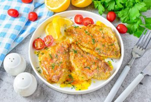 Маринованный морской окунь