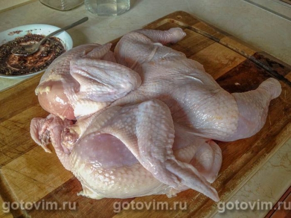 Курица с сумахом, запечённая в рукаве для выпечки 