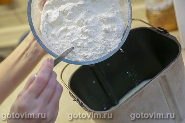 Молочный тостовый хлеб в хлебопечке