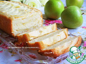 Слоёный манник с яблоками Слоёный манник с яблоками
