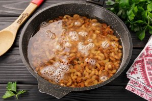 Жареные макароны Жареные макароны