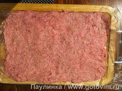 Костромской рулет из куриного фарша с омлетом Костромской рулет из куриного фарша с омлетом