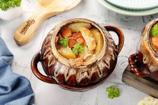 Картофель в горшочках