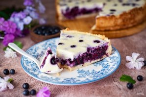 Черничный пирог с творогом Черничный пирог с творогом