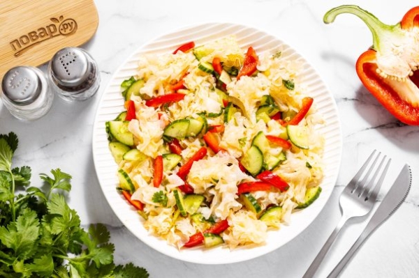 Салат из ледяного гриба