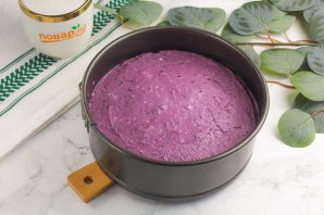Черничный чизкейк без выпечки