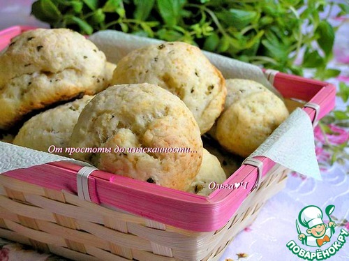 Творожные булочки с мятой Творожные булочки с мятой