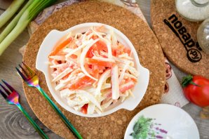 Салат "Белое и красное" Салат "Белое и красное"