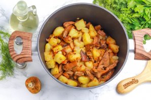 Рагу из рыжиков
