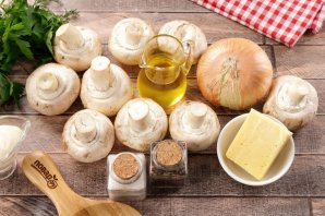 Фаршированные грибы в аэрогриле