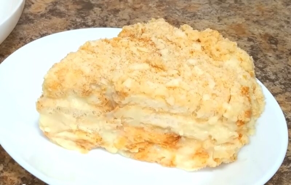 Самый ленивый и быстрый &laquo;Наполеон&raquo;. Рецепт без выпечки за 15 минут