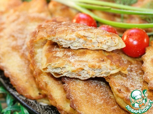 Пирожки из теста для чебуреков Пирожки из теста для чебуреков