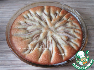 Имбирный пирог с грушами