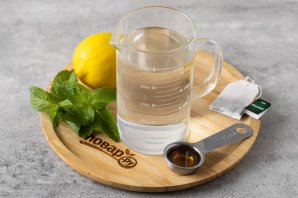 Холодный зеленый чай с лимоном Холодный зеленый чай с лимоном