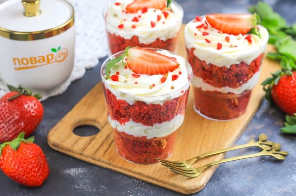 Трайфлы "Красный бархат" Трайфлы "Красный бархат"