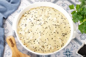 Заливной пирог с капустой на кефире Заливной пирог с капустой на кефире