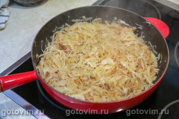 Картофель, жаренный с капустой Картофель, жаренный с капустой