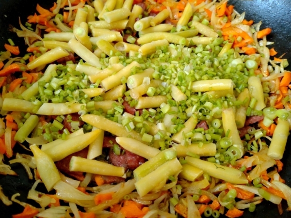 Перловка с овощами и грибами