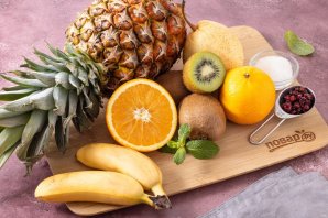 Фруктовый салат в ананасе Фруктовый салат в ананасе