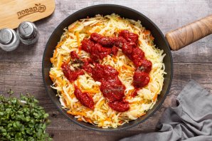 Постная солянка из свежей капусты