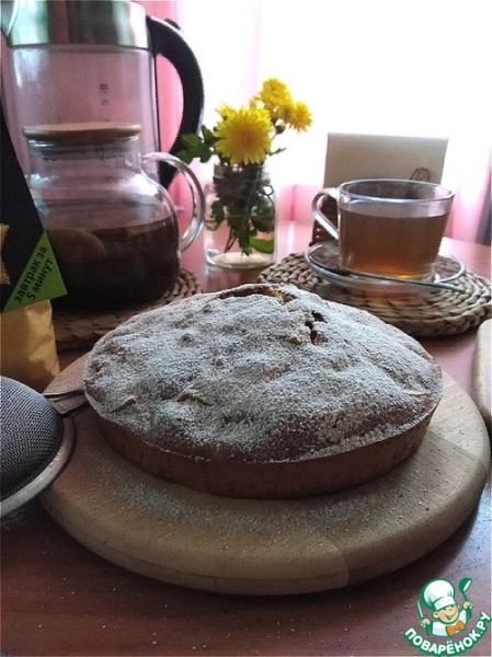 Заливной яблочный пирог с кукурузной полентой Заливной яблочный пирог с кукурузной полентой