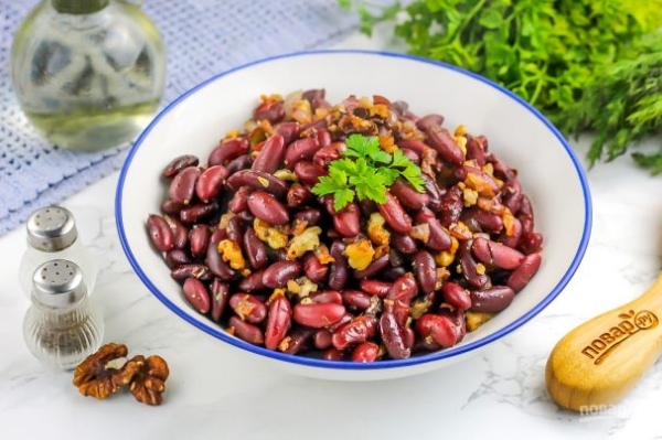 Фасоль с орехами Фасоль с орехами