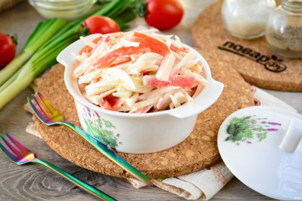 Салат "Белое и красное" Салат "Белое и красное"