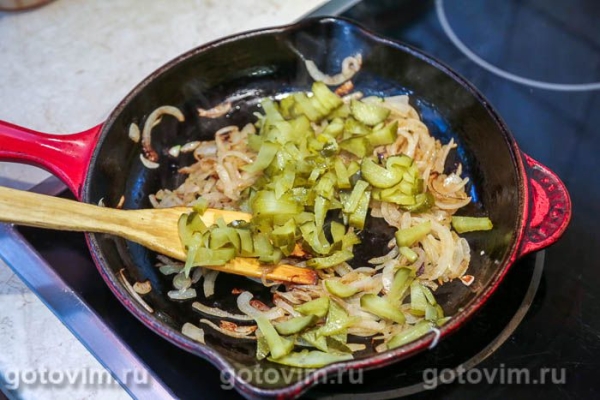 Бефстроганов из свиного языка Бефстроганов из свиного языка