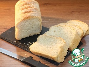 Белый хлеб домашней выпечки