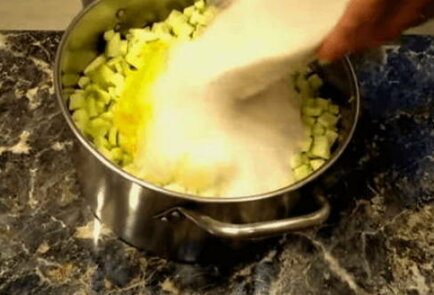 Кабачковое варенье с лимоном и ананасовым соком