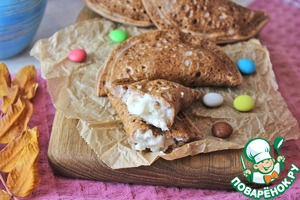 Шоколадные блинчики к чаю