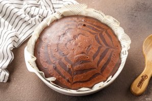 Торт "Зебра" на кефире Торт "Зебра" на кефире