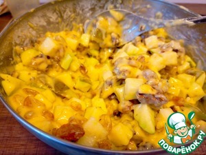 Пирог с грушами, изюмом и орехами Пирог с грушами, изюмом и орехами