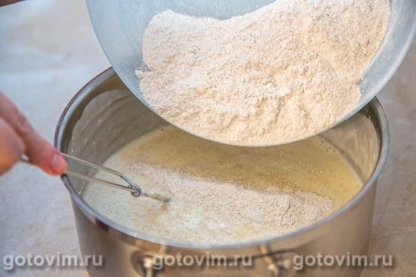 Заварные ржаные блины на кефире Заварные ржаные блины на кефире