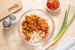 Пельмени с тофу и кимчи Пельмени с тофу и кимчи