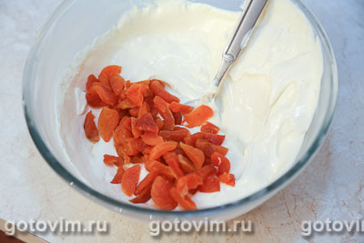 Домашняя творожная масса с курагой Домашняя творожная масса с курагой