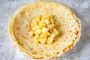 Блинчики с яблоками Блинчики с яблоками