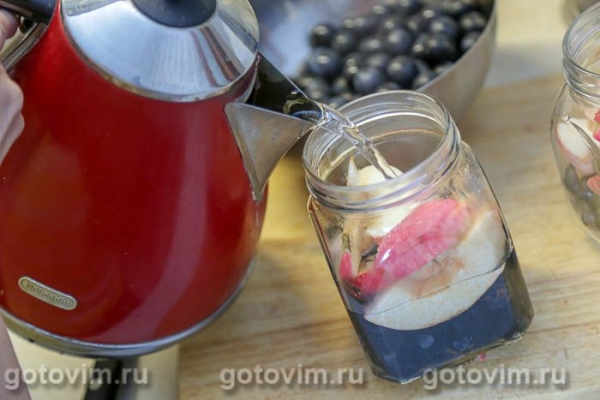 Компот из тёрна с яблоками на зиму (без стерилизации) Компот из тёрна с яблоками на зиму (без стерилизации)