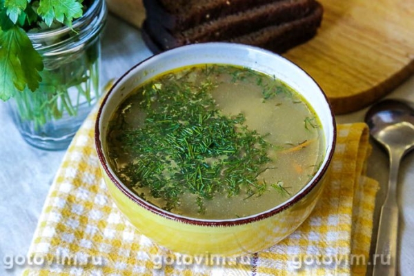 Суп рыбный с солеными огурцами Суп рыбный с солеными огурцами