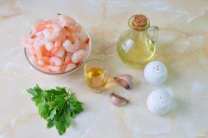 Очищенные креветки "Фламбе" Очищенные креветки "Фламбе"