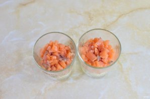 Салат "Нежный" с красной рыбой Салат "Нежный" с красной рыбой