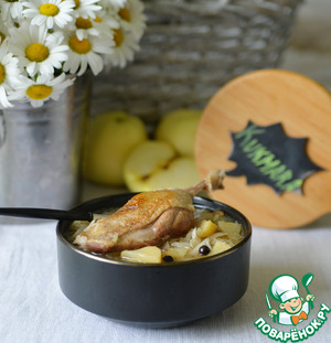 Айнтопф с уткой и маринованной капустой Айнтопф с уткой и маринованной капустой